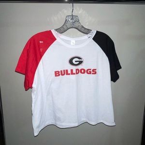 University of Georgia crop top T-shirt